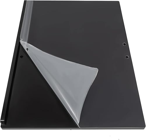 Miniatura 9 de Podio de acrílico, portátil, para escuela, iglesia, conferencia, atril ajustable de 30-90 acrílico de escritorio (poste simple, negro)