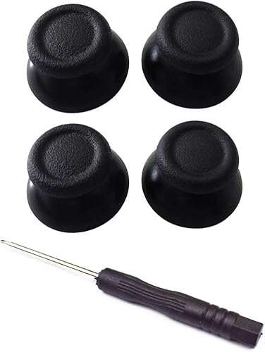 Gamer Gear Replacement Analog Thumbsticks Grips Thumb Sticks for the Sony PS4 Controller. Including Screwdriver. Hard wearing and simple to replace - 4 pack Thumbs Sticks
