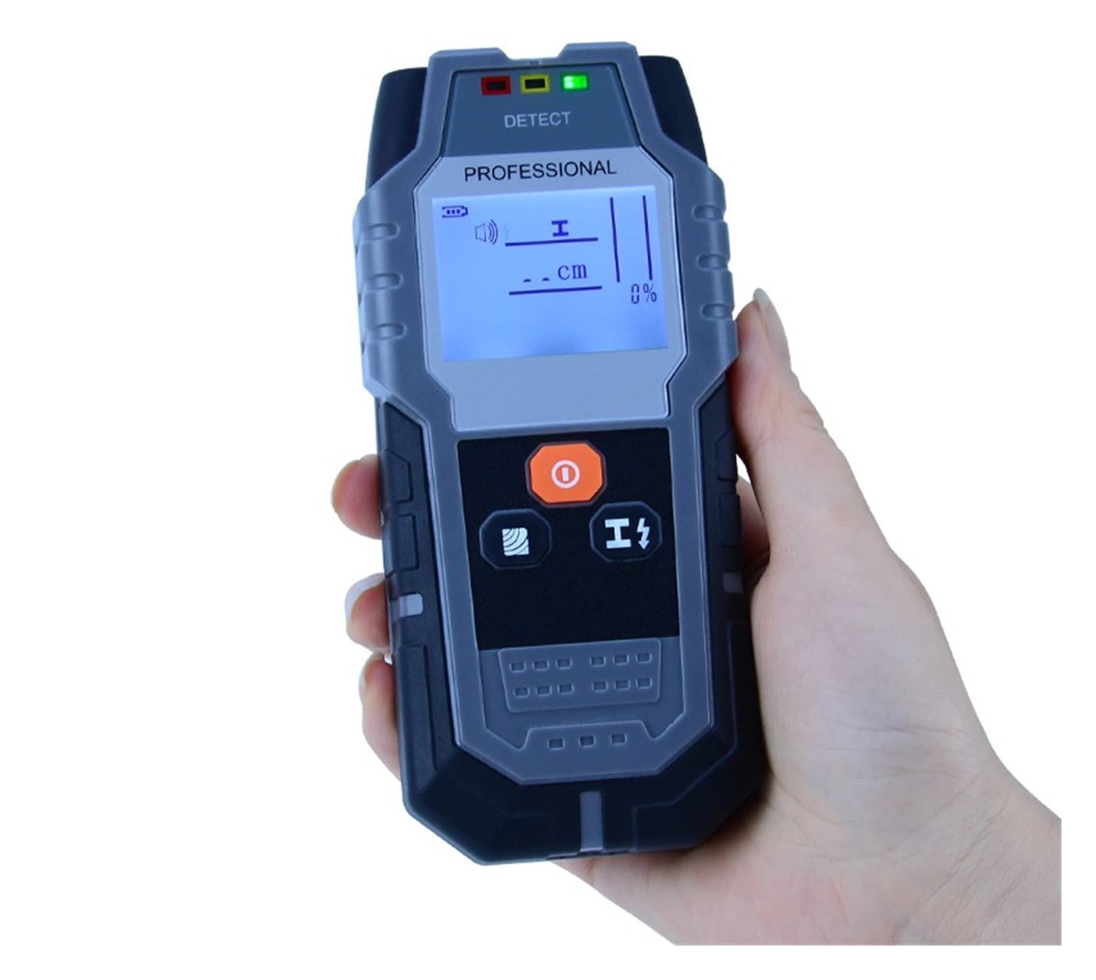 Skaner ścienny 120mm Wykrywacz metalu Rebar/Rura miedziana Ac/Czujnik detektora drewna/miedzi LCD Podświetlenie dedykowane do konstrukcji serwisu renowacji domu Ergonomiczny uchwyt