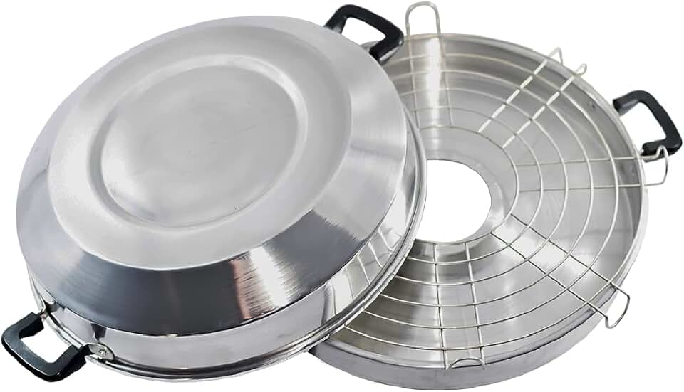 Churrasqueira de Fogão Sem Fumaça Panela Grill a Vapor sem Carvão Grelha Prática para Deliciosos Churrascos em Ambientes Internos