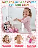 Kids Makeup Set for Girls, with Wig Pieces & Bow Hair Ties, Washable Non-Toxic Fake Makeup Set Cosmetic Bag Role Play, Christmas Birthday Party Gift for Girls Kids Age 4 5 6 7 8 9 10 11 12 - Image 5