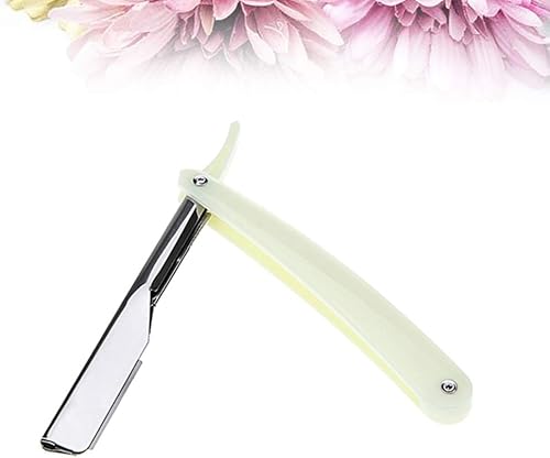 Miniatura 7 de Beavorty Maquinillas de afeitar de peluquería suministros de peluquería recta maquinilla de afeitar plegable sin hoja para hombres suministros de