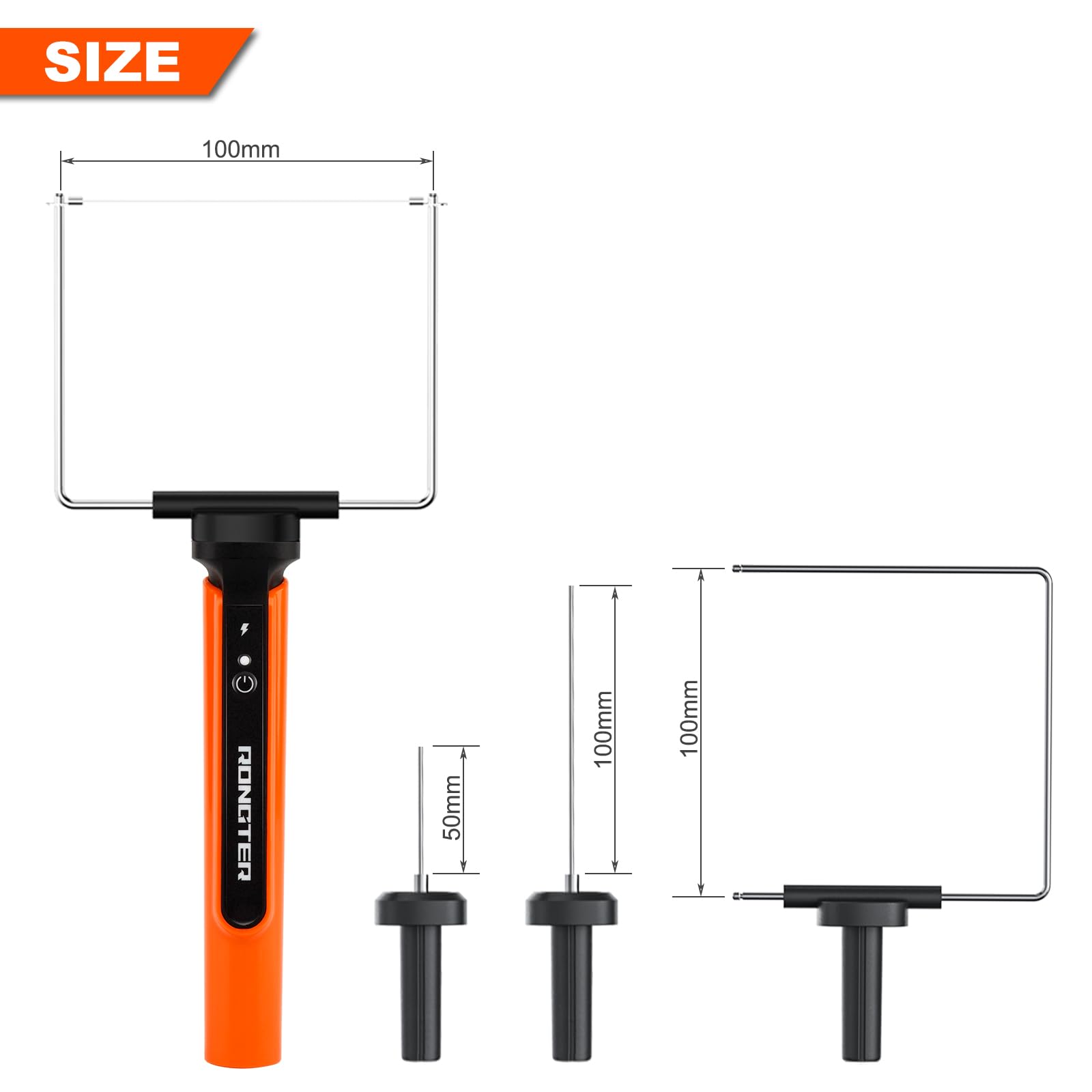 4-in-1-Heißdraht-Elektroschaumschneider-Set, Styropor-Schneidewerkzeug, beheiztes Schaumstoff-Schnitzmesser-Set (Werkzeugkasten orange)