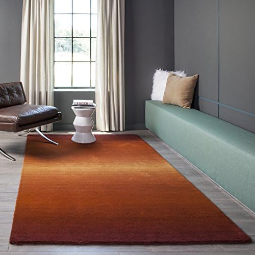 Momeni Rugs Metro Collection, 100% Wool Hand Loomed Contemporary Area Rug, 3'3" x 5'3", Paprika