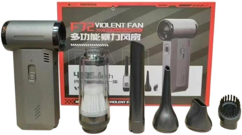 F72 High-Power Blower Fan 4000mAh Rechargeable Dust Remover for Electronics & Cleaning