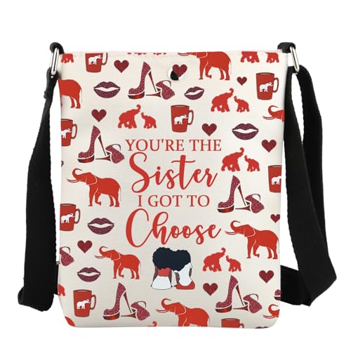 JYTAPP Sorority Crossbody Purse Bag Sorority Sister Gifts You're the Sister I Got to Choose Sisterhood Gift