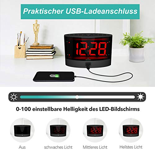 Vibrationswecker Anjank mit kabelloser Vibrationsfunktion