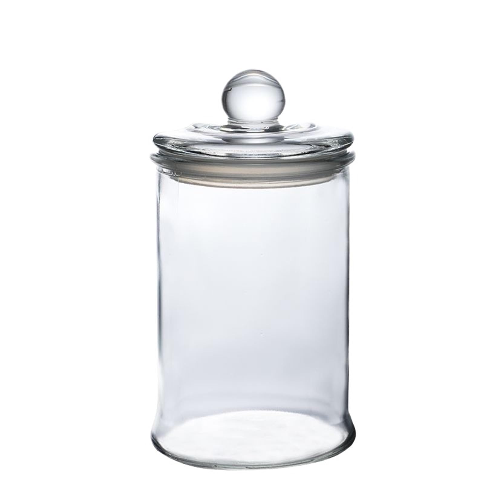 FCfpxwtz Kitchen Storage Jar, 1 Pcs Clear Glass Jar With Lid For Candy Cookie Dried Fruit Nuts Tea Multiple Sizes(750ml)