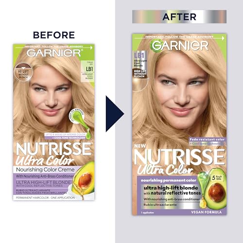 image for Garnier Hair Color Nutrisse Ultra Color Nourishing Creme, LB1 Ultra Li