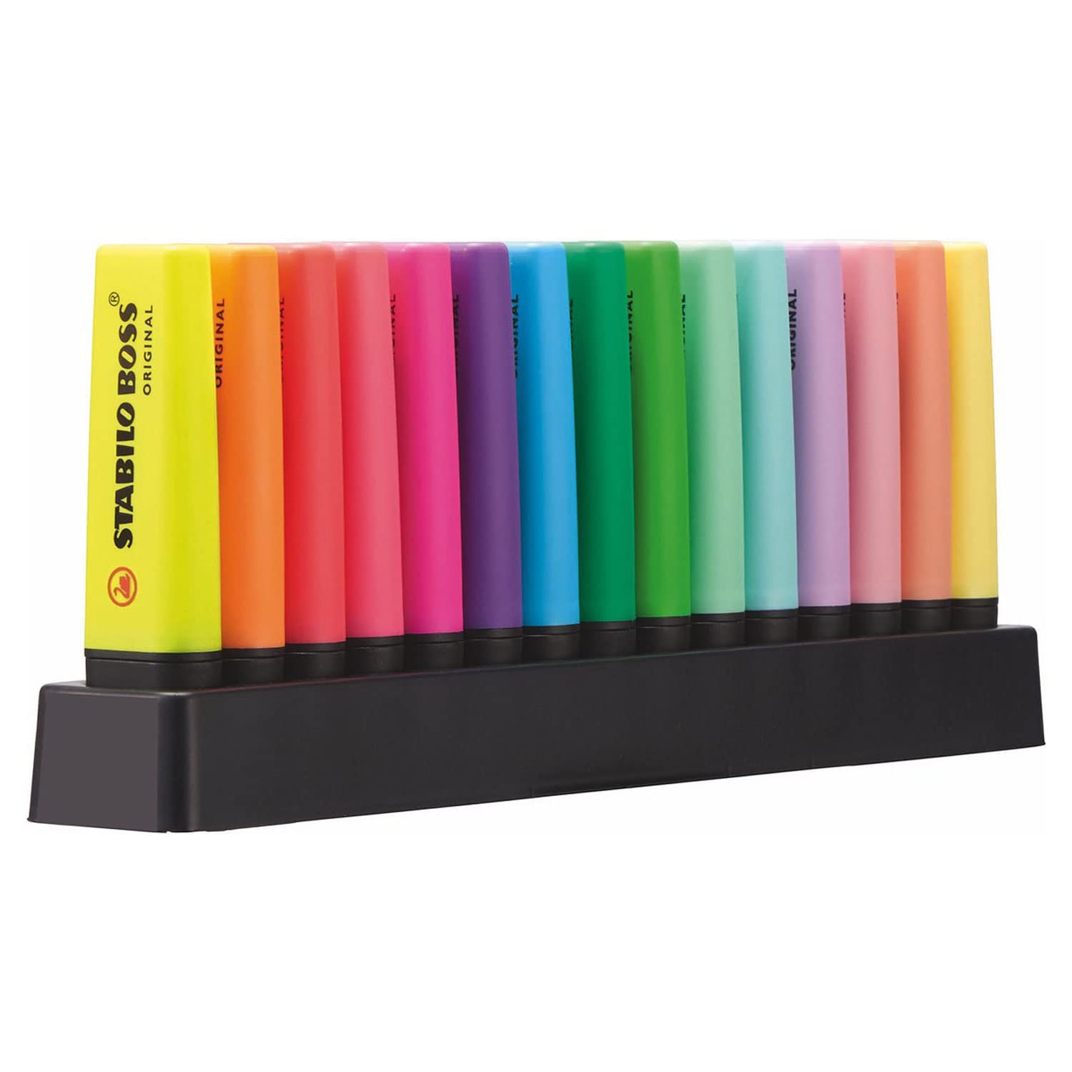 Marcador STABILO BOSS ORIGINAL - Set de mesa con 15 colores