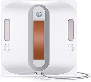 Lubluelu Window Cleaning Robot with Remote Control, 3 Cleaning Modes for Different Scenarios, Dual UltrasonicSpray Nozzles, 2 Large-CapacityWater Tanks, Multi-Level Protection System