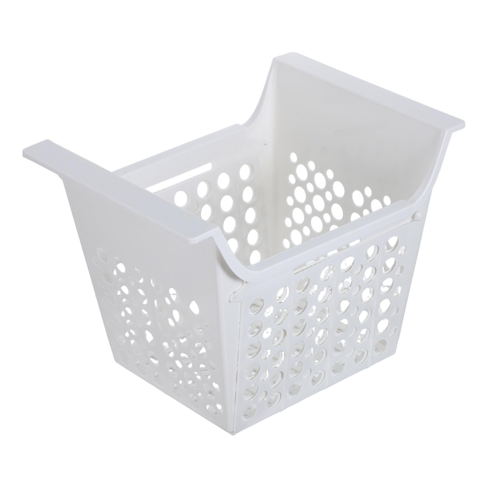 EXCEART Cesta Ajustable y Expandible para Congelador Blanco de Plástico 44x22 Cm Función Antideslizante y Fácil Limpieza para Organización en Cocina y Despensa