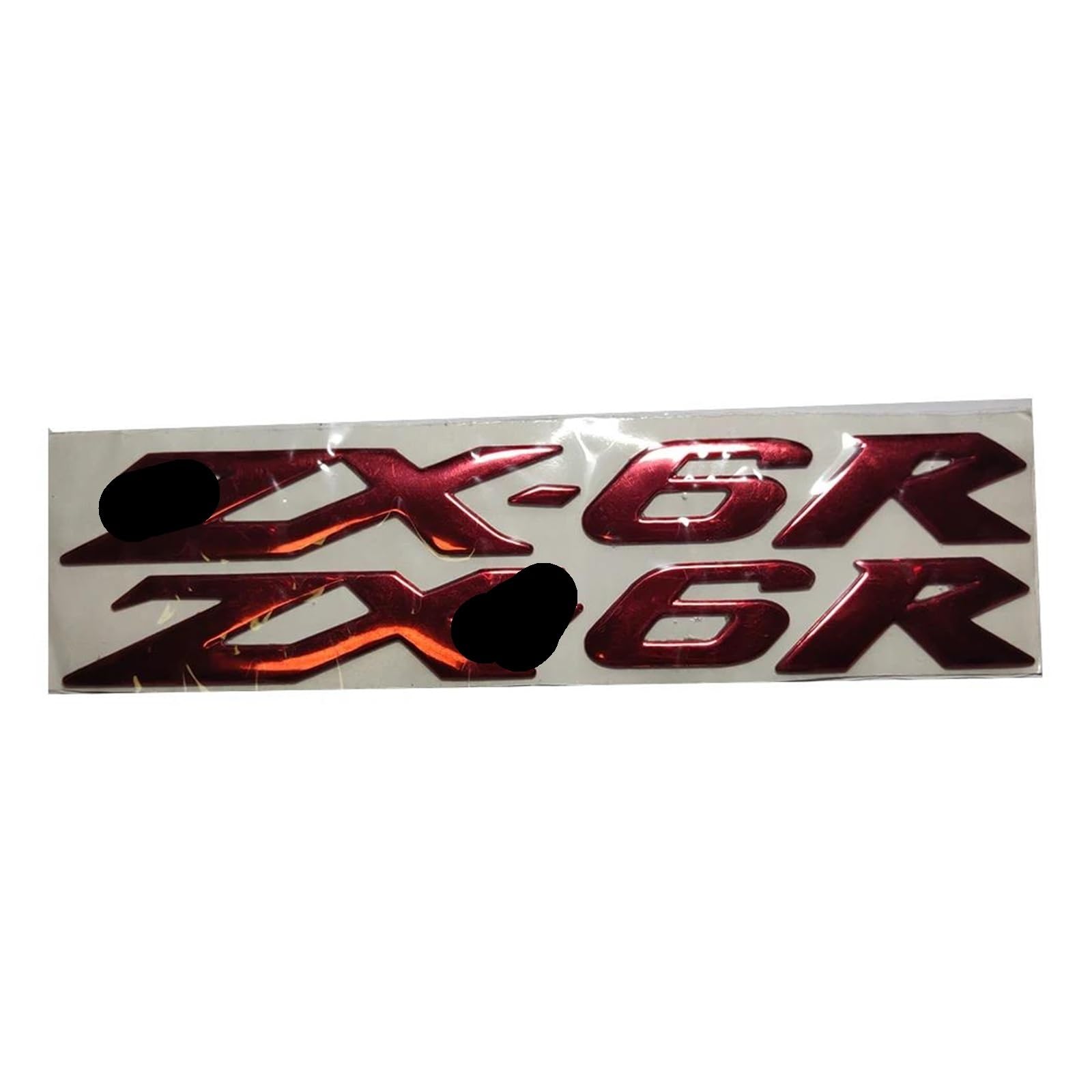 Decoration for Kawasaki ZX6R ZX10R ZX14R ZX-6R ZX-10R ZX-14R 3D Emblem Badge Decal Tank Wheel Sticker Soft Reflective Decals(Red,ZX6R)