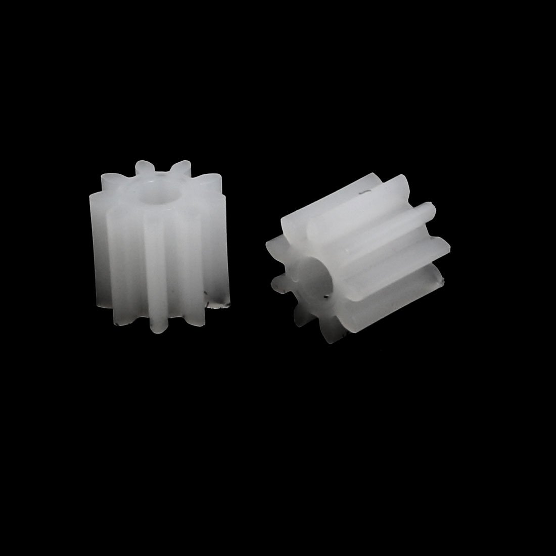 Aexit 30pcs 9 Electrical equipment Teeth 1.95mm Hole Dia Plastic Gear Wheel for Toy Car Motor Shaft