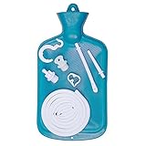 Enema Bag Kit 2 Quart Enema Bag with 5ft Long Hose, Multi-Size Tips and Controllable Water Flow Clamp for Colon Cleanse Enemas (Blue)