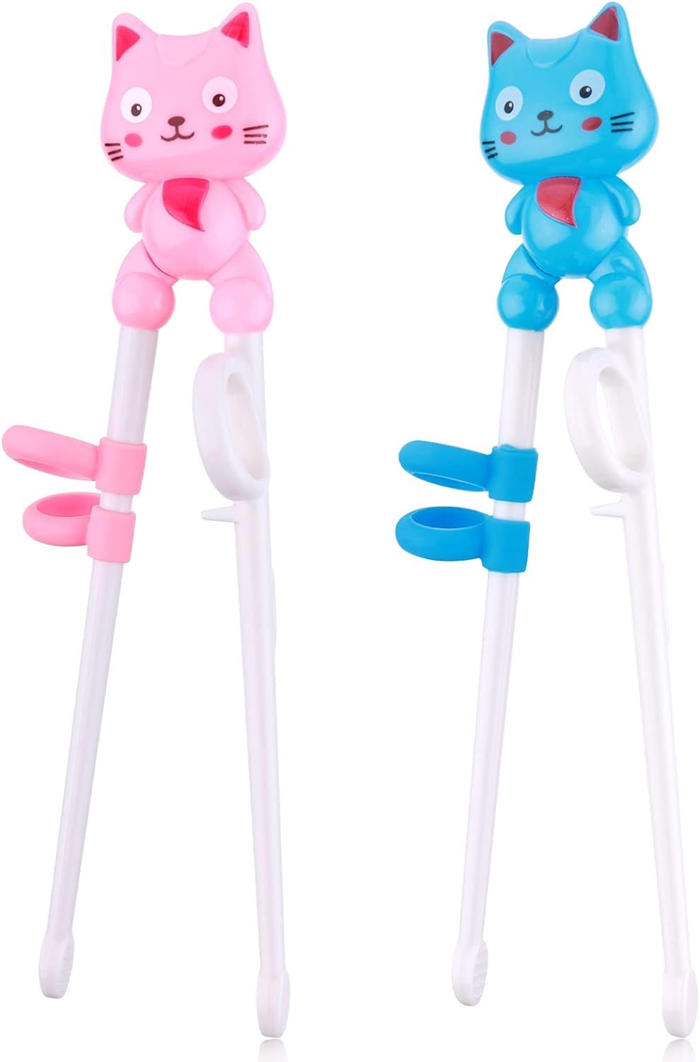 YHRY 2 Pairs Animals Training Chopsticks for Beginners Adults, Reusable Training Chopsticks with Chopstick Helper for Kids Learning Chopstick