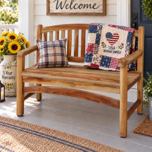EcoDecors Kent Teak Garden Bench
