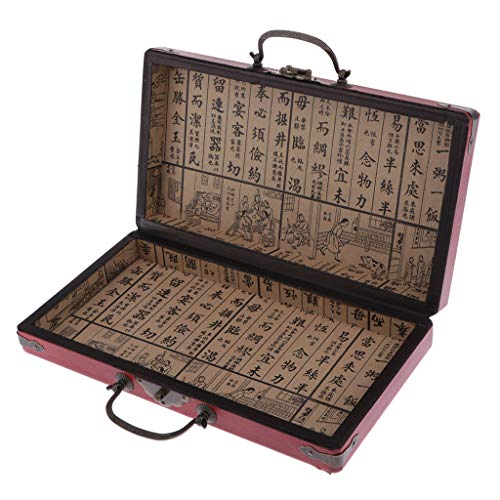 Newmind Caixa de joias | Estojo de joias de madeira antiga/suporte/organizador tradicional