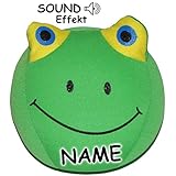 toller SOUND EFFEKT: einfach auf den Ball drücken ODER den Ball auf den Boden fallen lassen - schon ernönt 3 mal das typische Tier Geräusch ! ____ sorgt für viel Freude - besinders bei Kindern ! ___ ideal auch als WURFBALL !