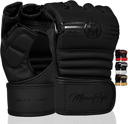 Miniatura 1 de Crown - Guantes de artes marciales para hombres y mujeres, guantes de boxeo para artes marciales, guantes de lucha y kickboxing UFC Grappling,