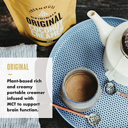 Miniatura 2 de Treehouse Originals Crema vegana para cafété de coco original Sin lácteos, sin gluten, sin OMG, sin soja, aceite MCT A base de plantas, apoya la