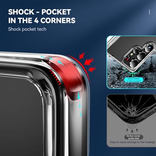 Image of REALCASE Silicone Samsung S26 Ultra 5G Back Cover Case, Scratch Resistant Protective Crystal Clear Transparent Shock Proof Bumper Back Cover Case for Samsung Galaxy S26 Ultra 5G