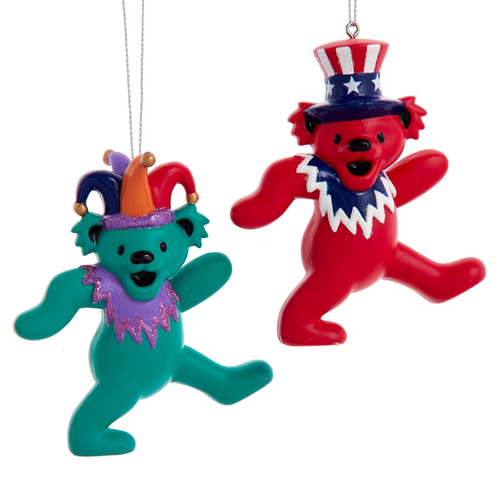 Amazon.com: Kurt Adler Grateful Dead Dancing Bear with Hat