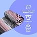 El Paso Designs Mexican Yoga Blanket – Colorful Falsa Serape Throw for Yoga, Beach, Picnic, Saddle, or Home Décor – Soft Woven Boho Blanket (Pink and Gray)