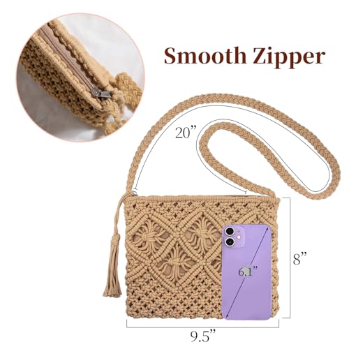 Peicees Bohemian Woven Crochet Purse