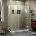 DreamLine Unidoor-X 48 in. W x 34 3/8 in. D x 72 in. H Frameless Hinged Shower Enclosure in Chrome, E1281434-01