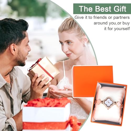 Image of Fancyku Wrist Watches for Women Luxury Unique Rose Gold Diamond Bracelet Watch Fashion Dress Quartz Watches for Women Gift