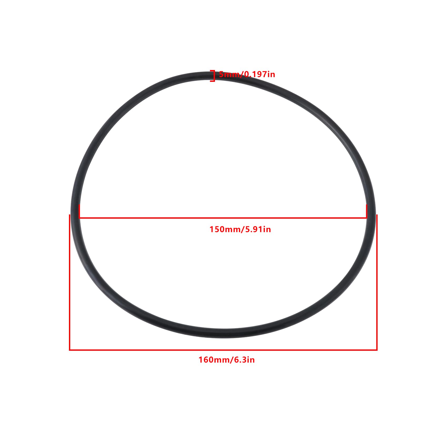 SG Store 5 szt. Uszczelka zbiornika O-ringi Część zamienna P61214 Kompatybilna z filtrami piaskowymi Bestway Flowclear 58366 58486 58495 58497 58499 modele