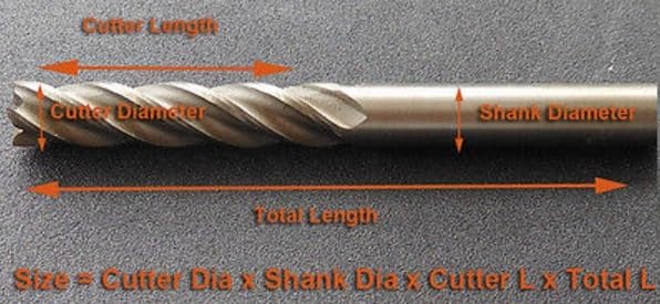 5 pz 7mm 8mm 9mm 10mm 11mm 12mm Due 2 Flauti HSS Fresa CNC Bit(12mm)