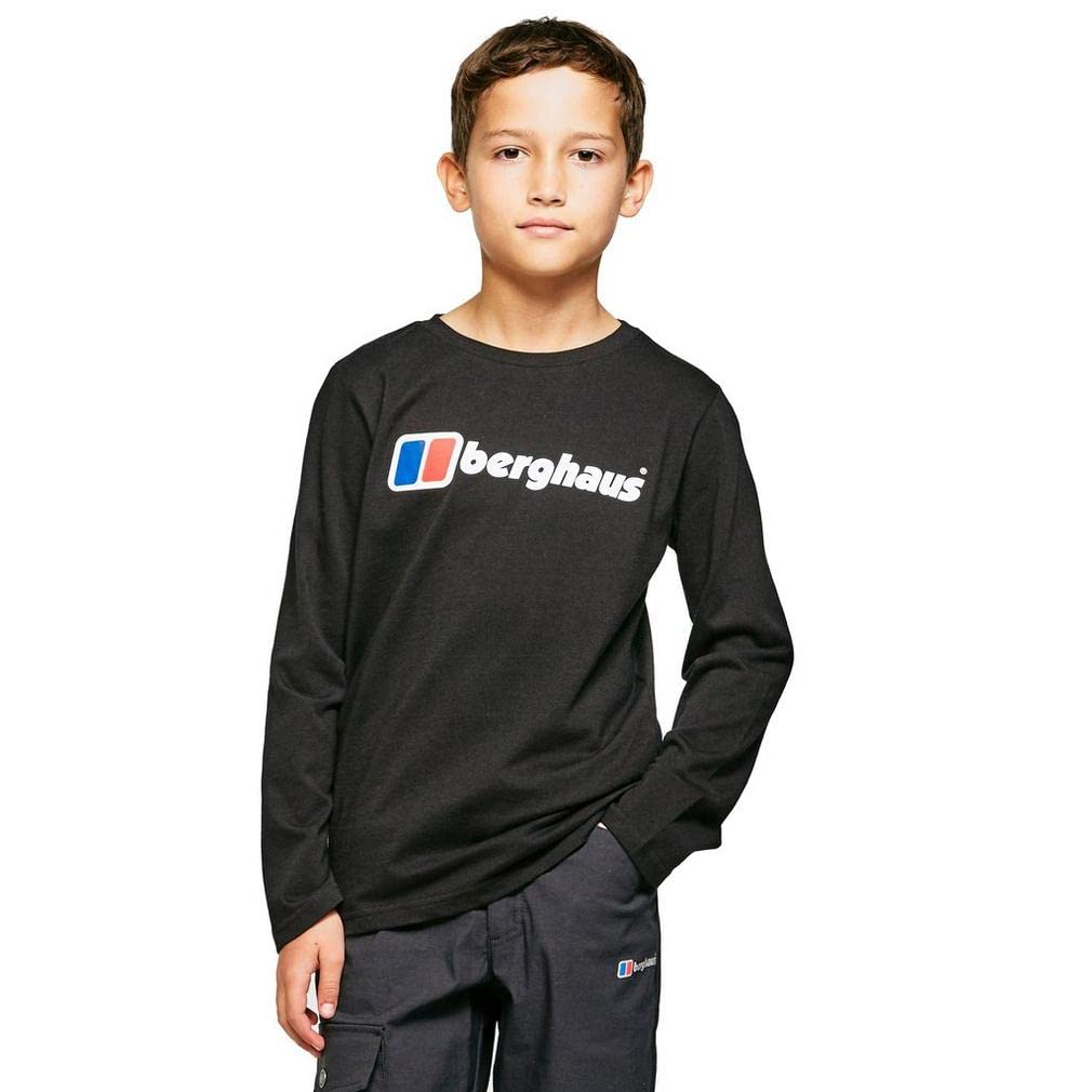 Berghaus Logo Long Sleeve T-Shirt Junior Black 5-6Y