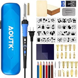 72 pcs Wood Burning Kit Professional Pyrography Wood Burning Tool , Wood Burner Kit with Accessories for Embossing…