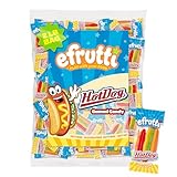 efrutti Mini Hotdogs, Fruity Gummy Candy, Individually Wrapped, 2 lb Bag, 100 Count