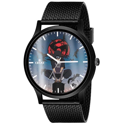 AROA Watch New Watch for Men Itachi Uchiha Kakashi Model : 054 Black Design Black Metal Type Rubber Analog Watch Black Dial for Men Stylish Watch for Boys (B0BYSXDY17) Amazon Price History, Amazon Price Tracker