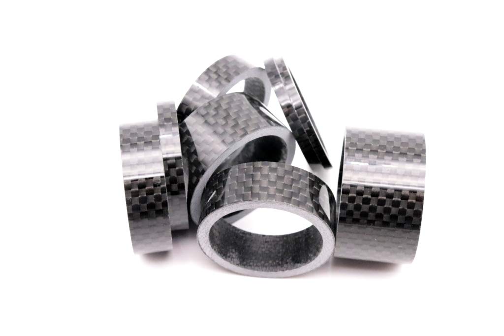 Set di distanziali in carbonio1 1/8" 2/3/5/8/10/12/15/20 mm