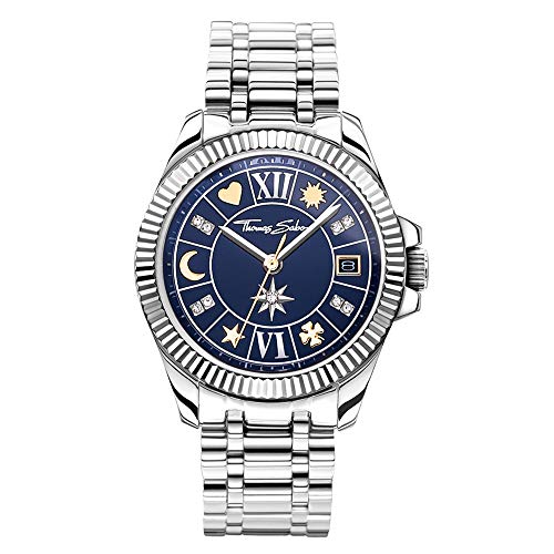 Thomas Sabo Damenuhr Glücksbringer bicolor Edelstahlgehäuse WA0354-201-209-33 mm