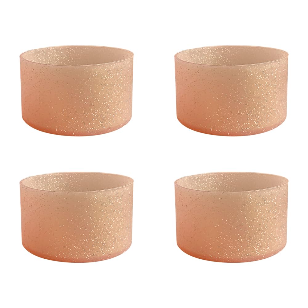 4Pcs Silicone Boots, Protective Glitter Water Bottle Sleeves Anti-Slip Bottom Covers for 20 30 40 oz Water Bottle