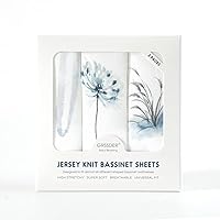 Vista 117 de Juego de 2 sábanas elásticas ultra suaves para moisés, ajuste universal para moisés, cesta de moisés, colchón rectangular ovalado, seguro y cómodo