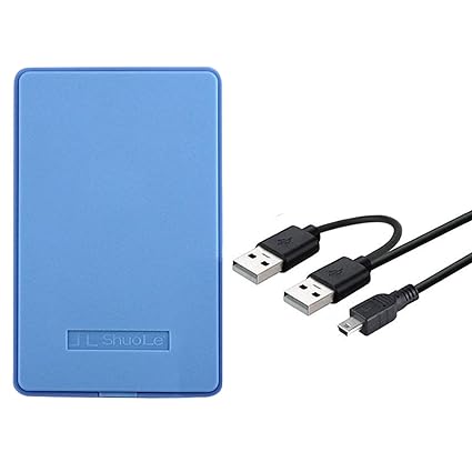 ATORSE Portable External Hard Drive Cover for Laptop for Mac Blue