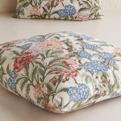 Image of Clasiko Cotton Cushion Covers 16x16 Inches Pack of 5 | Coral Mist
