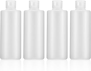 SBUENAM 200ml Travel Bottles with Flip Cap, 4Pcs Leak Proof Refillable Squeezable Reusable Plastic Travel Containers for Lotion Liquid Shampoo Conditioner Toiletries Body Wash and Cosmetic BPA Free