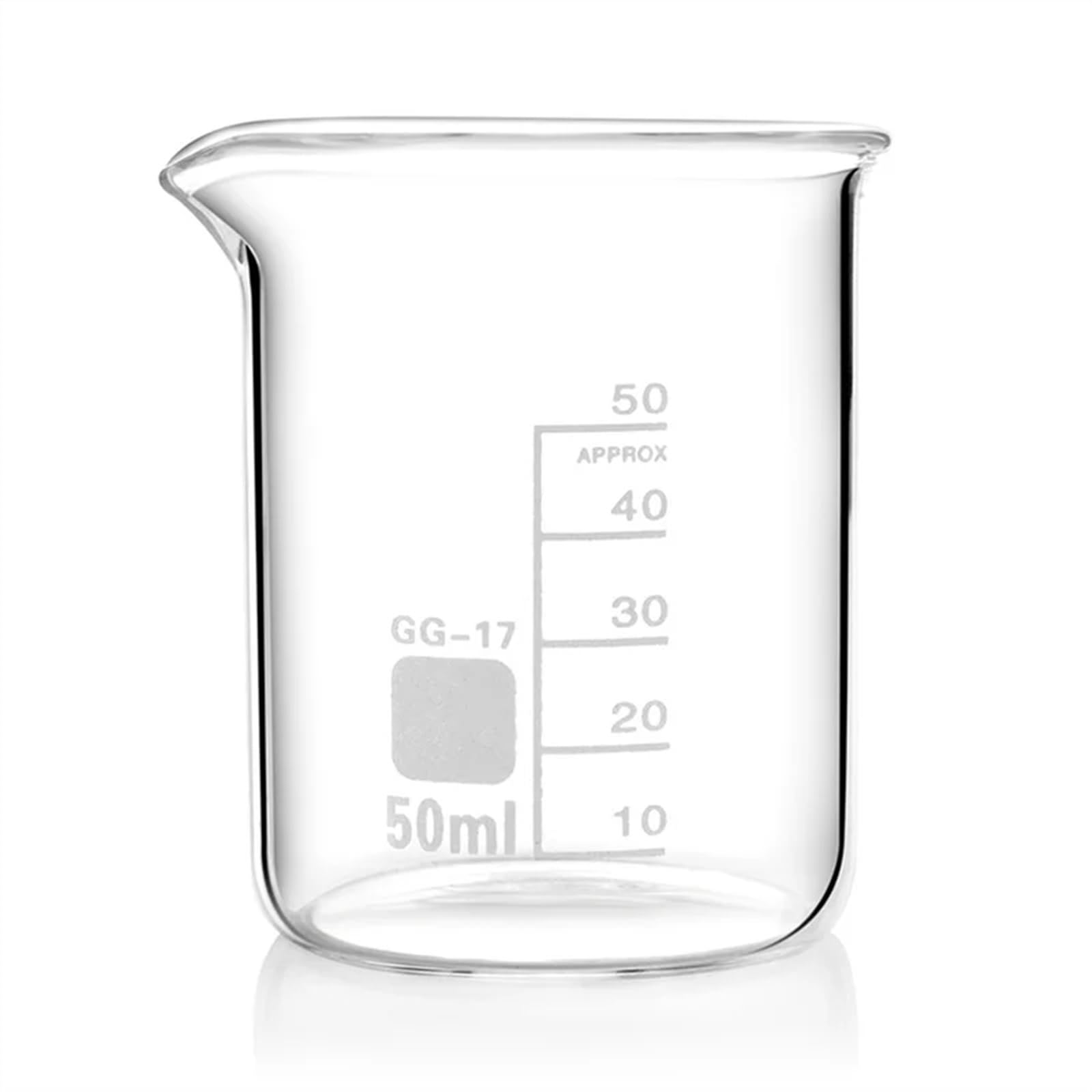 Zlewka laboratoryjna z dziobkiem, Zestaw zlewek miarowych ze szkła borokrzemowego, różne rozmiary, 4 sztuki w opakowaniu(250ml)