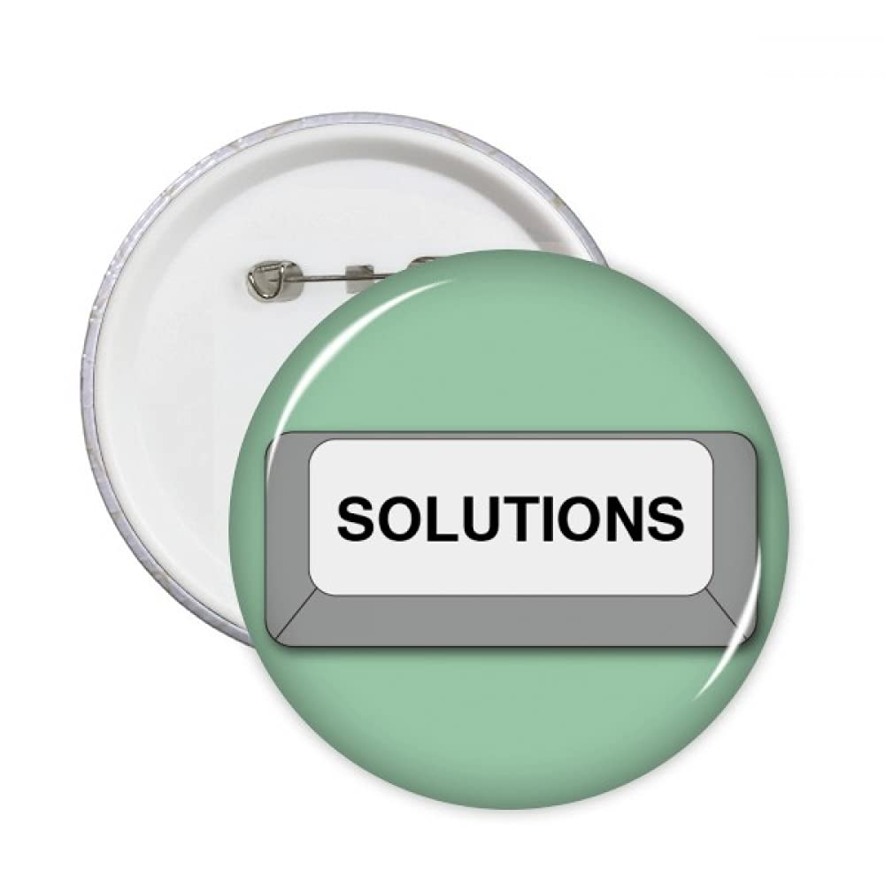 Method Problem Solving Button Pins Badge Button Emblem Accessory Decoration 5pcs