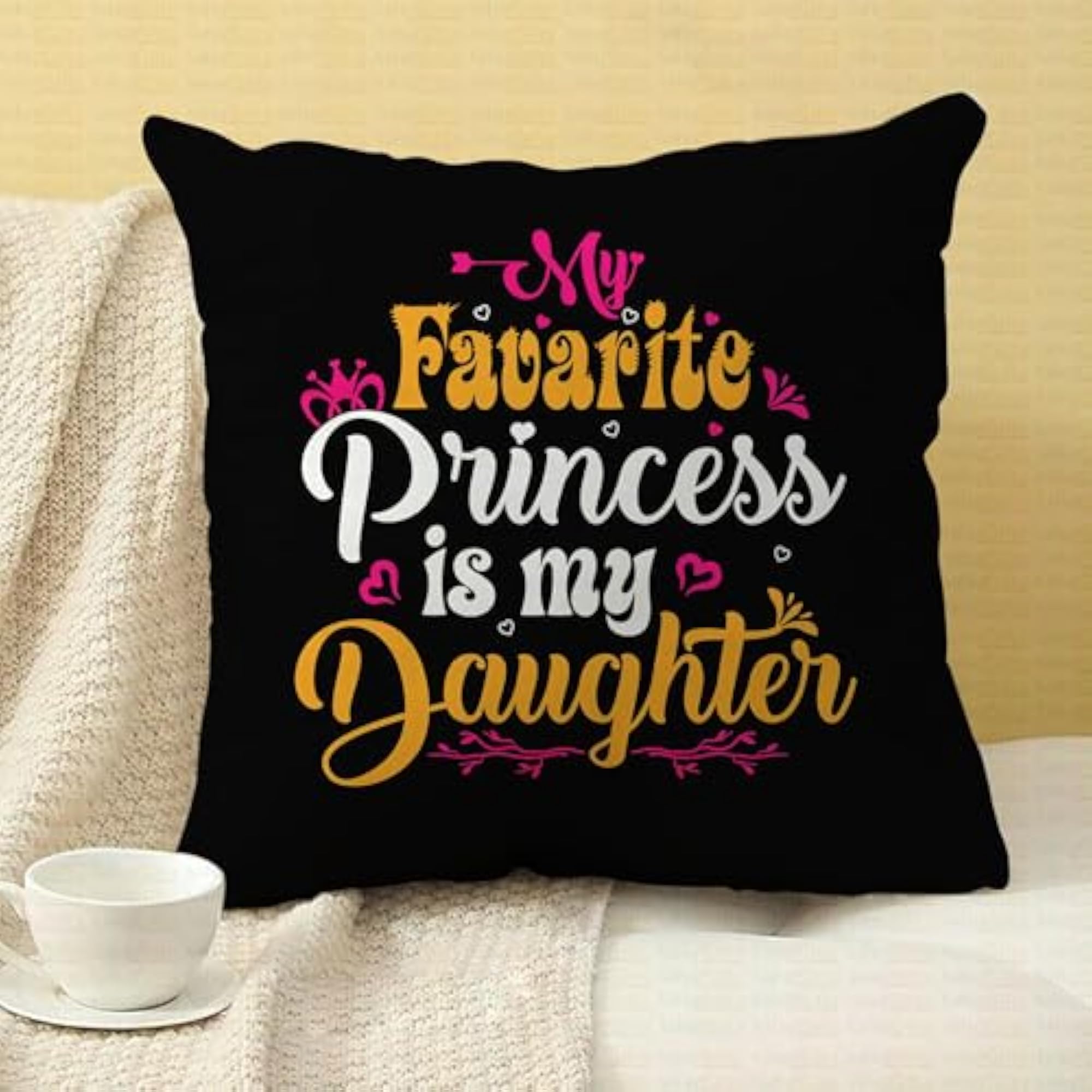 Birthday Special Printed Cushion for Daughter
