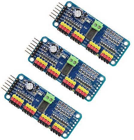 REES52 3pcs 16 Channel PWM Servo Motor Driver PCA9685 IIC Module 12-Bit for Arduino Robot or Raspberry pi