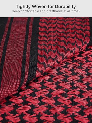 Image of FREE SOLDIER Scarf Military Shemagh Tactical Desert Keffiyeh Head Neck Scarf Arab Wrap with Tassel for Men Women