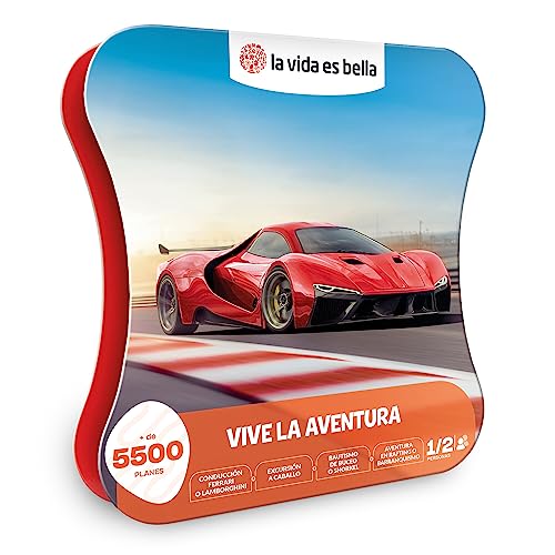 LA VIDA ES BELLA - Caja Regalo para Hombres - Vive la Aventura - Caja Regalo para Hombres - 1 Experiencia de Aventura para 1 o 2 Personas